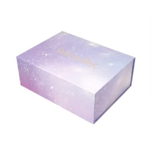 Attractive Design Rigid Cardboard Flap Lid Magnetic Closure Custom Mystery Gift Box